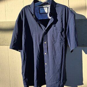 Poncho Shirt Size Large Regular Fit,  Good Condition -  Navy Blue Short Sleeve